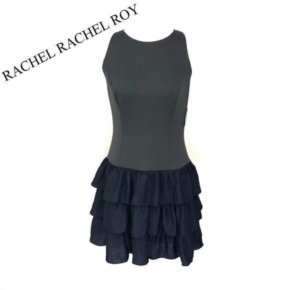 RACHEL Rachel Roy Dresses & Skirts - RACHEL Rachel Roy Sleeveless Ruffle Hem Dress 10